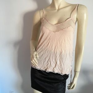 See by Chloe blush lace trimmed camisole